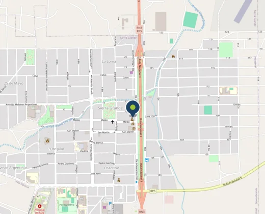 Mapa de Amancay 355, Sierra Grande, Río Negro