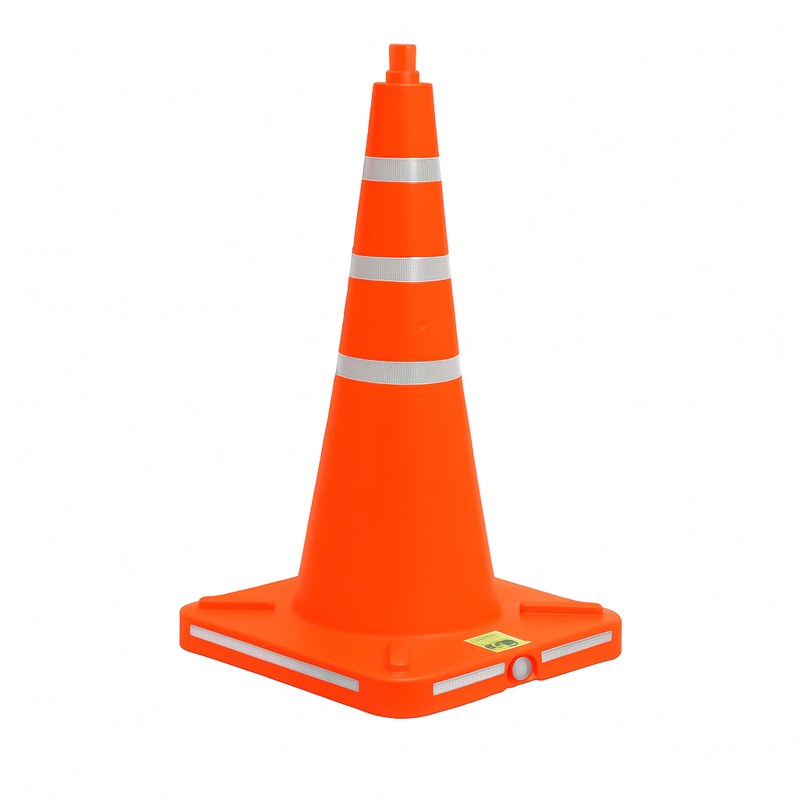 Cono vial 75 cm con reflectivo